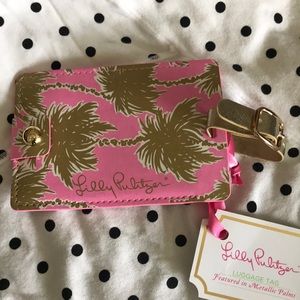 Lilly Pulitzer Metallic Palms Luggage Tag NWT